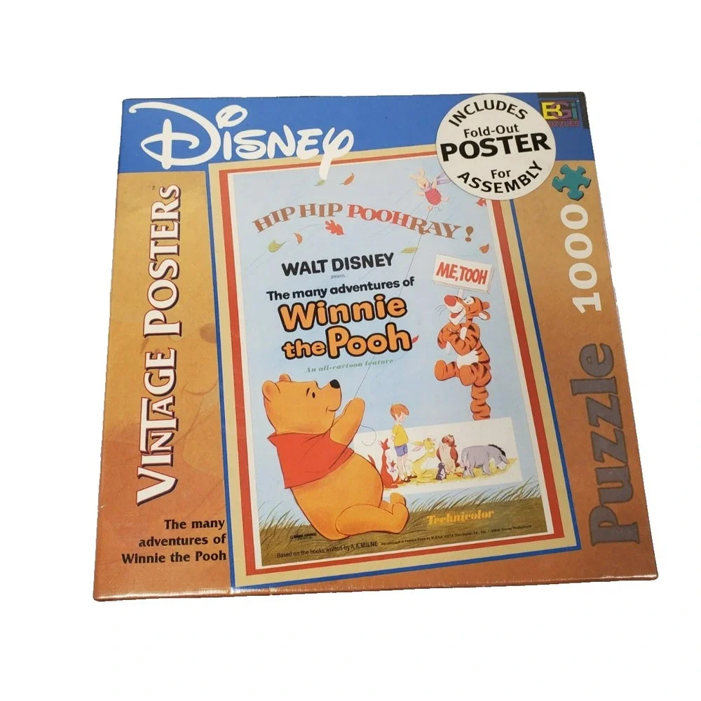 Disney Photomosaics Tigger & Winnie The Pooh Puzzle Lot of 2 New (W4)